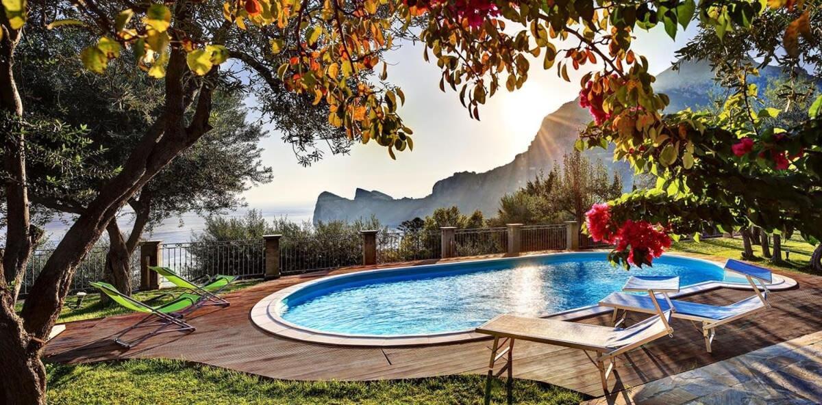 Relais Mamma Mia Sea Views Pool & Terraces Villa Massa Lubrense Exterior photo